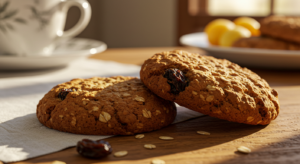 cookies de aveia e passas