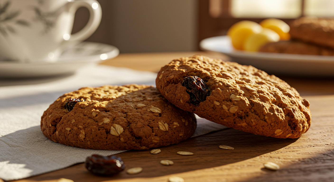 cookies de aveia e passas