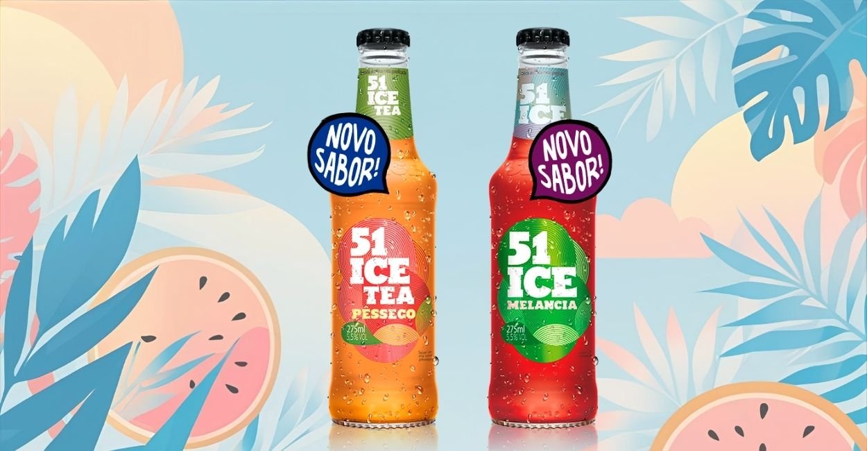51 ICE Lança Novos Sabores: Pêssego e Melancia