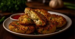 Bolinho de arroz crocante