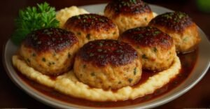 Bolinhos de Frango com Alho e Parmesão