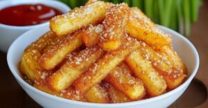 Maçãs Fritas na Air Fryer