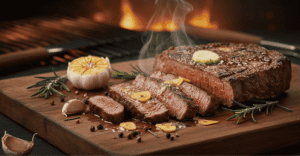 Maminha com manteiga de alho