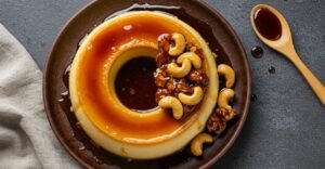 Pudim com Calda de Castanha