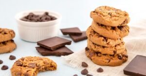 Receita de Cookies com gotas de chocolate
