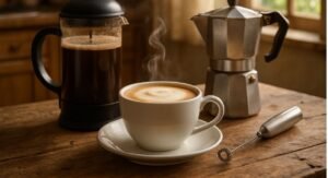 Café com Leite Espumado Sem Máquina de Espresso