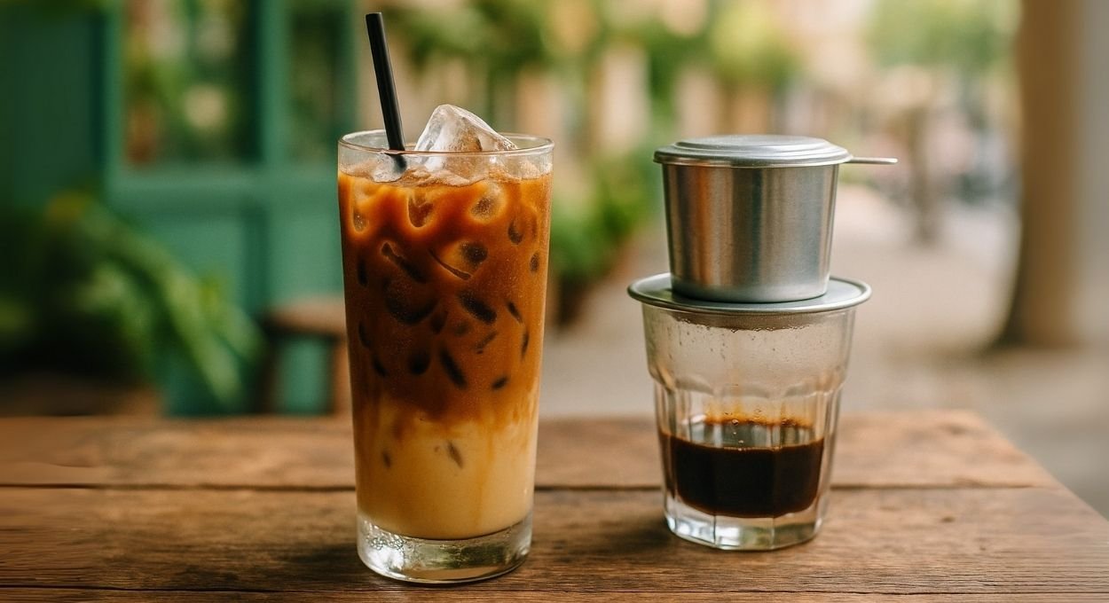 Café gelado com leite condensado estilo Vietnã