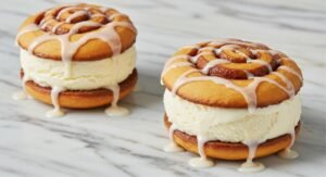 Cinnamon Roll Ice Cream Sandwich