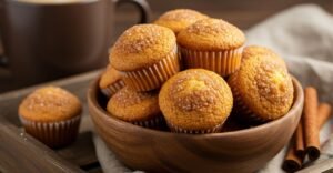 Mini Muffins de Canela, um muffim diferente