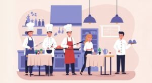Como fazer organização de equipe de restaurante