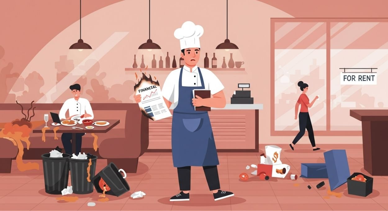 Por que apaixonados pela cozinha quebram restaurantes mais rápido?