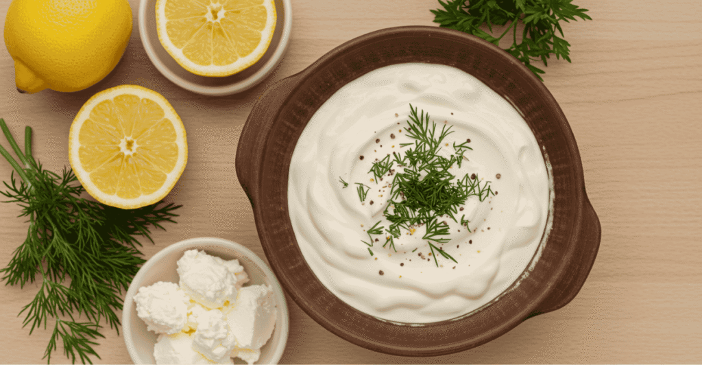 Receita de como fazer sour cream