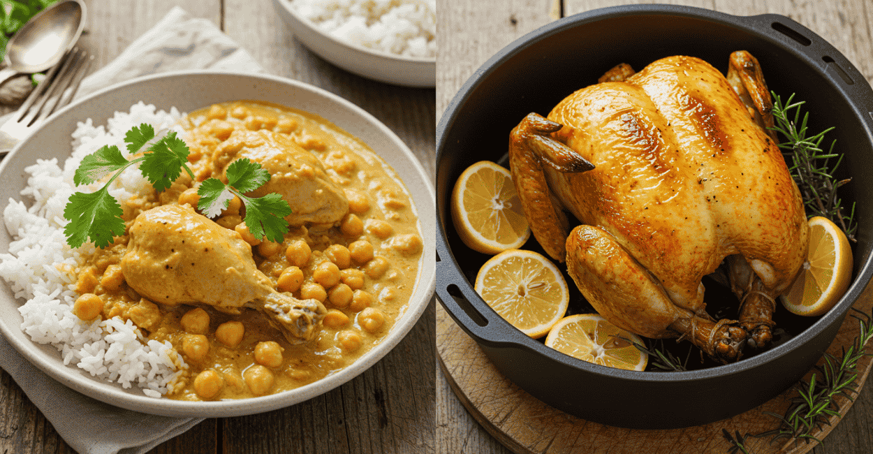 Essas duas receitas de frango vão direto pro topo das suas favoritas