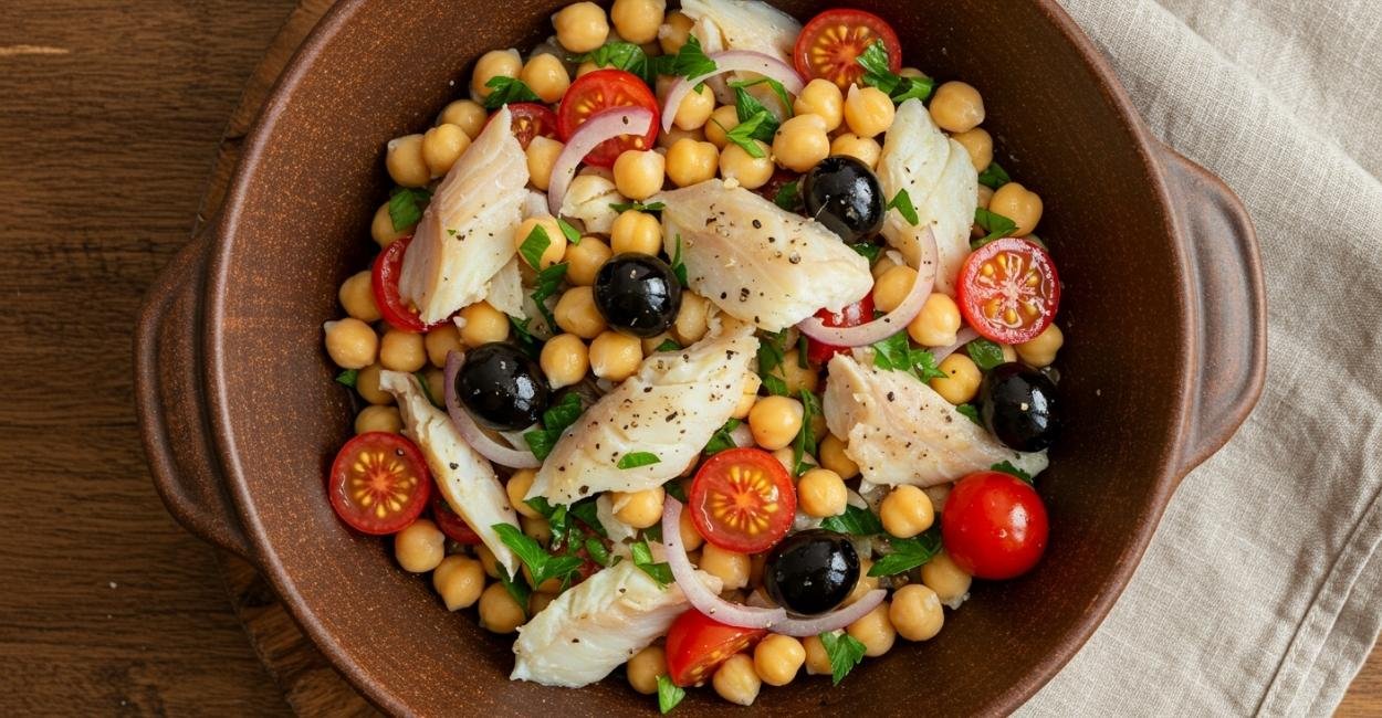 Rápida, nutritiva e perfeita para o frio: a salada de grão-de-bico que abraça por dentro