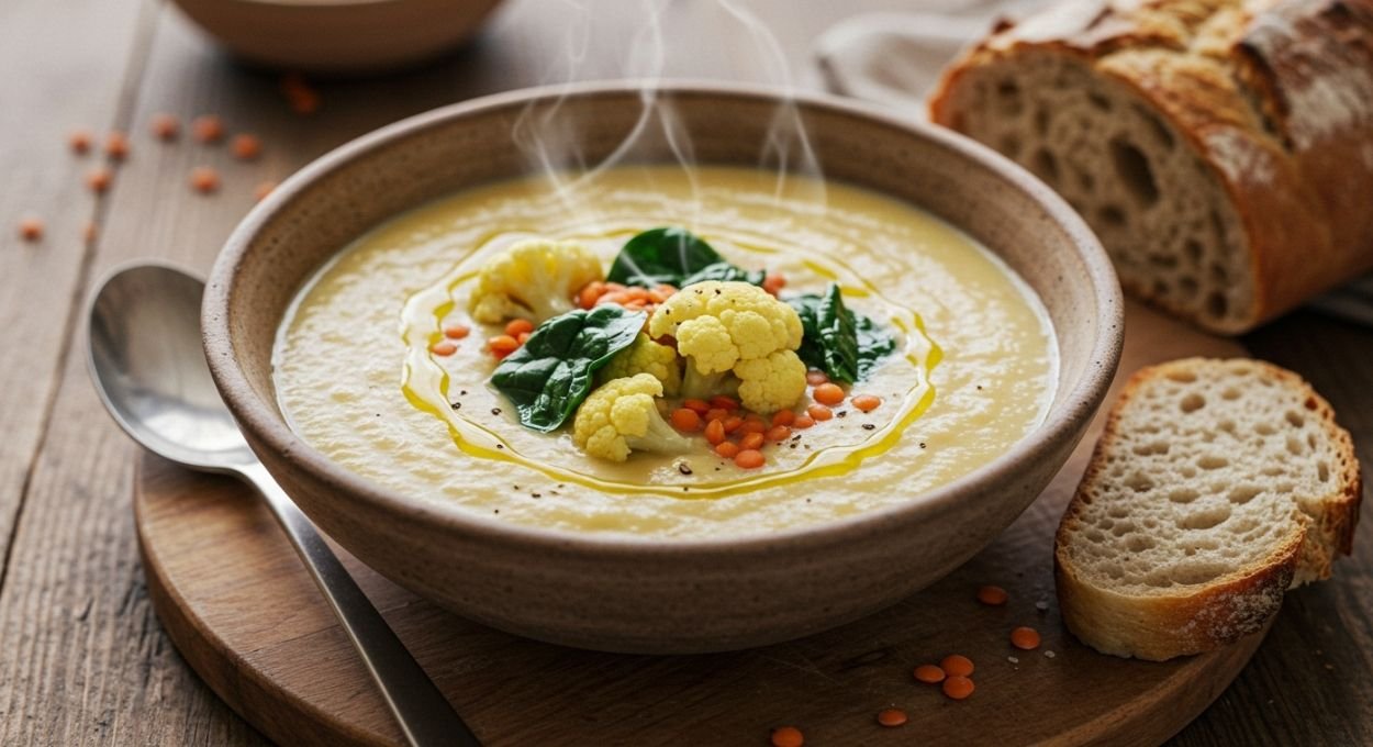 Por que chefs de bistrô apostam na sopa de couve-flor e lentilha em dias frios