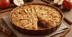 Torta de maçã com canela