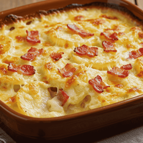 Receita de batata gratinada com bacon viraliza e entra para a lista das mais pedidas