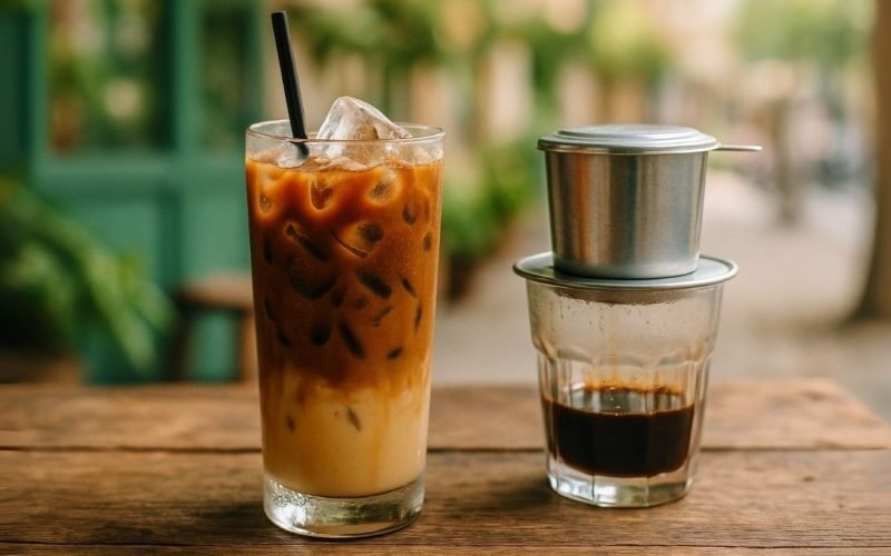 Café gelado com leite condensado estilo Vietnã