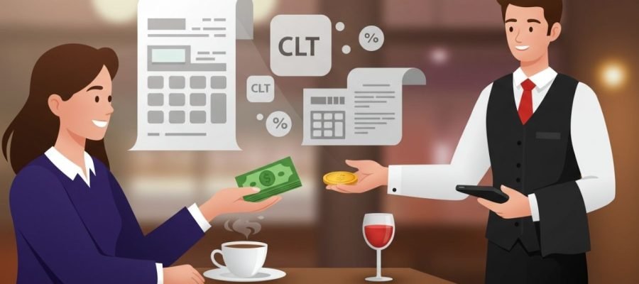Como calcular gorjetas e repasses conforme a CLT para bares e restaurantes
