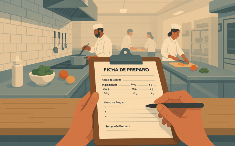 Como Criar uma Ficha de Preparo para Cozinha