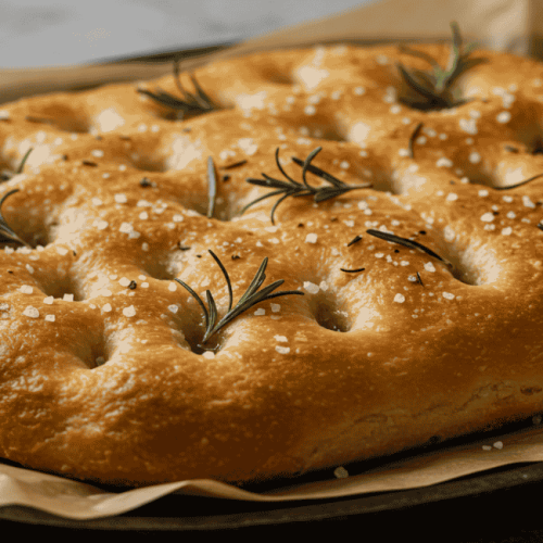 Focaccia de fermentação natural com alecrim: a receita que vai perfumar sua casa