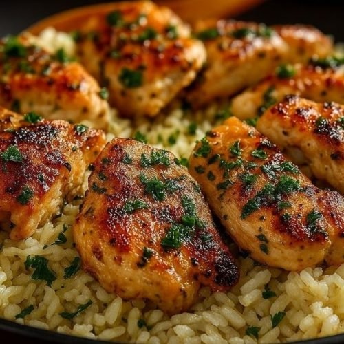 Frango com Arroz ao Alho e Parmesão: Fácil, Suculento e Irresistível
