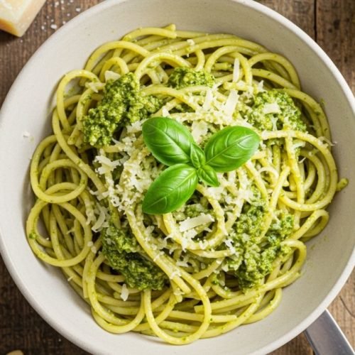 Macarrão ao Pesto Super Fácil e Irresistível