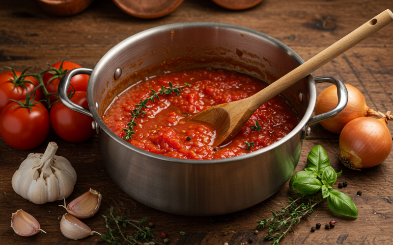 Como fazer molho de tomate de restaurante