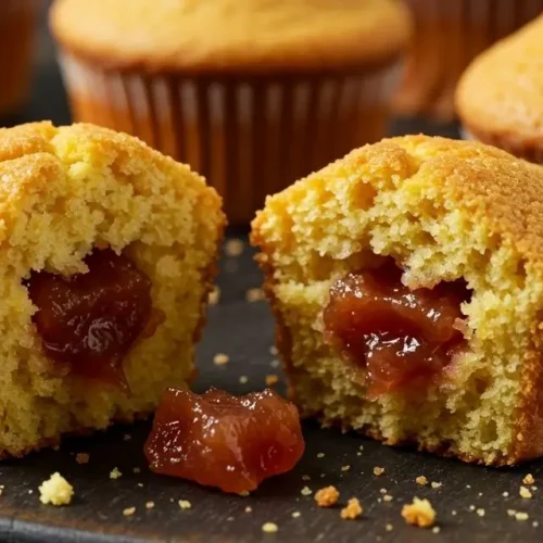 Sabor de Arraiá: Muffins de Bolo de Fubá com Goiabada que Derretem na Boca