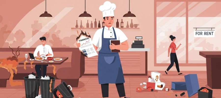 Por que apaixonados por cozinha quebram restaurante mais rápido?