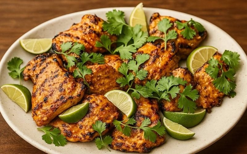 Sobrecoxas suculentas com coco e pimenta que vicia na primeira mordida