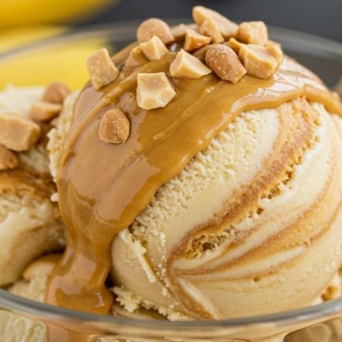 Sorvete Caseiro de Banana com Pasta de Amendoim (Sem Açúcar e Sem Leite)