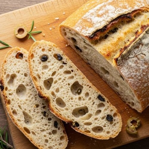 Pão sourdough com alecrim e azeitonas: aprenda o detalhe que faz toda a diferença