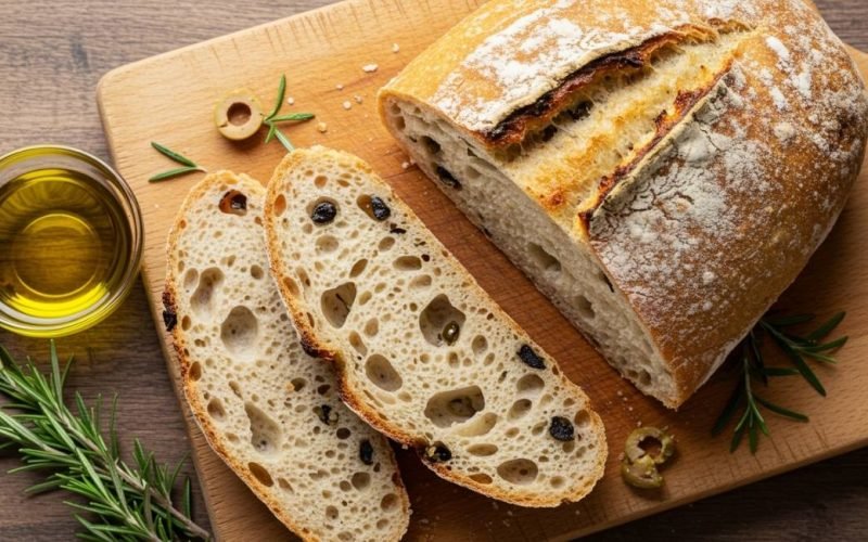 Pão sourdough com alecrim e azeitonas: aprenda o detalhe que faz toda a diferença