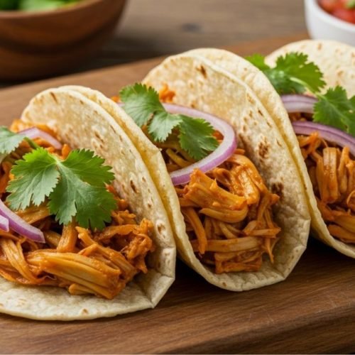 Tacos de Jaca Desfiada ao Estilo “Carnitas”: sabor, textura e surpresa na mesa