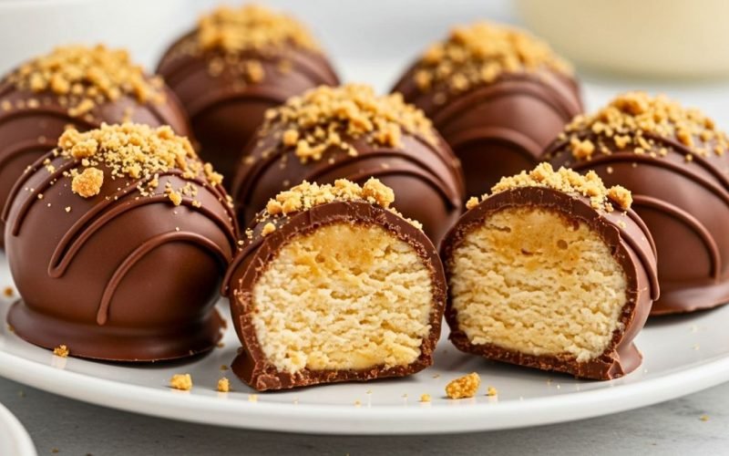 Essas trufas de cheesecake com amendoim vão te surpreender