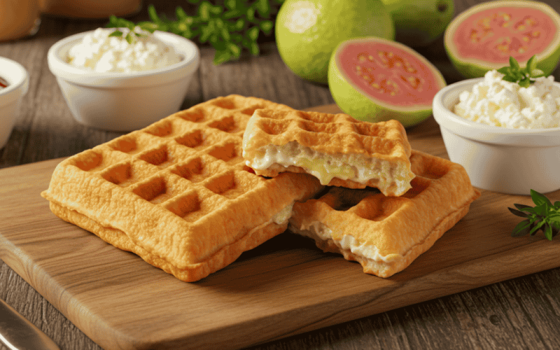 Waffle de Pão de Queijo Sem Trigo e Sem Ovo: Fácil e Crocante